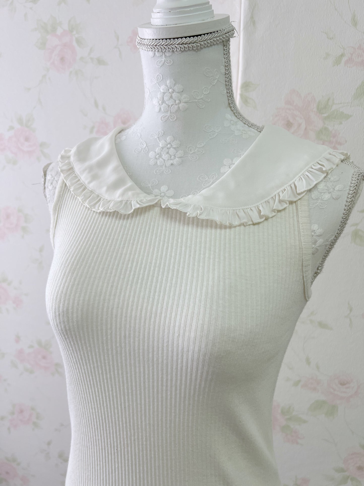 Ank Rouge Dolly Sailor Collar Tank Top (Ivory)