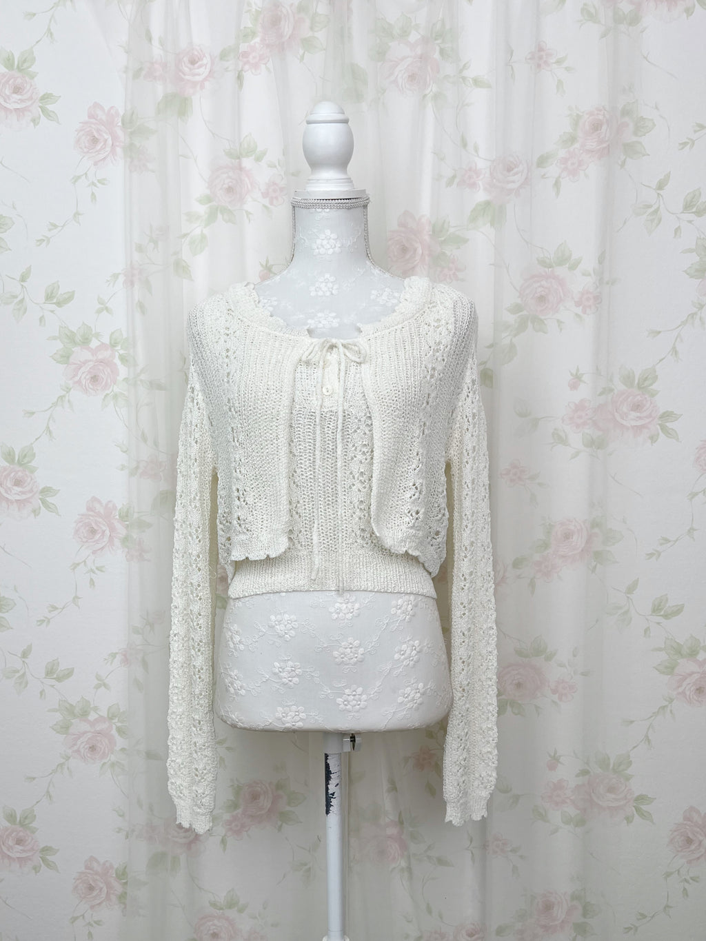 Spring Shoujo Cardigan Camisole Set