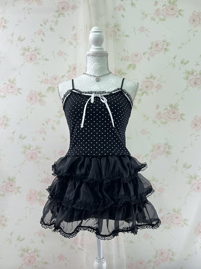 GRL Layered Frilled Skirt With Underpants (Black)