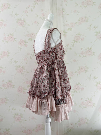 axes femme Floral Laced Up Tunic Top