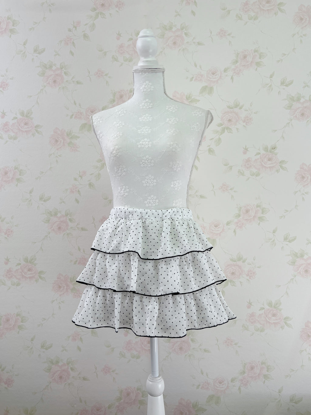 Polka Dot Layered Sukapan(White)