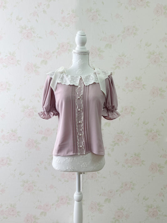 (21% OFF) mille fille closet by LODISPOTTO Shoulder Bow Blouse