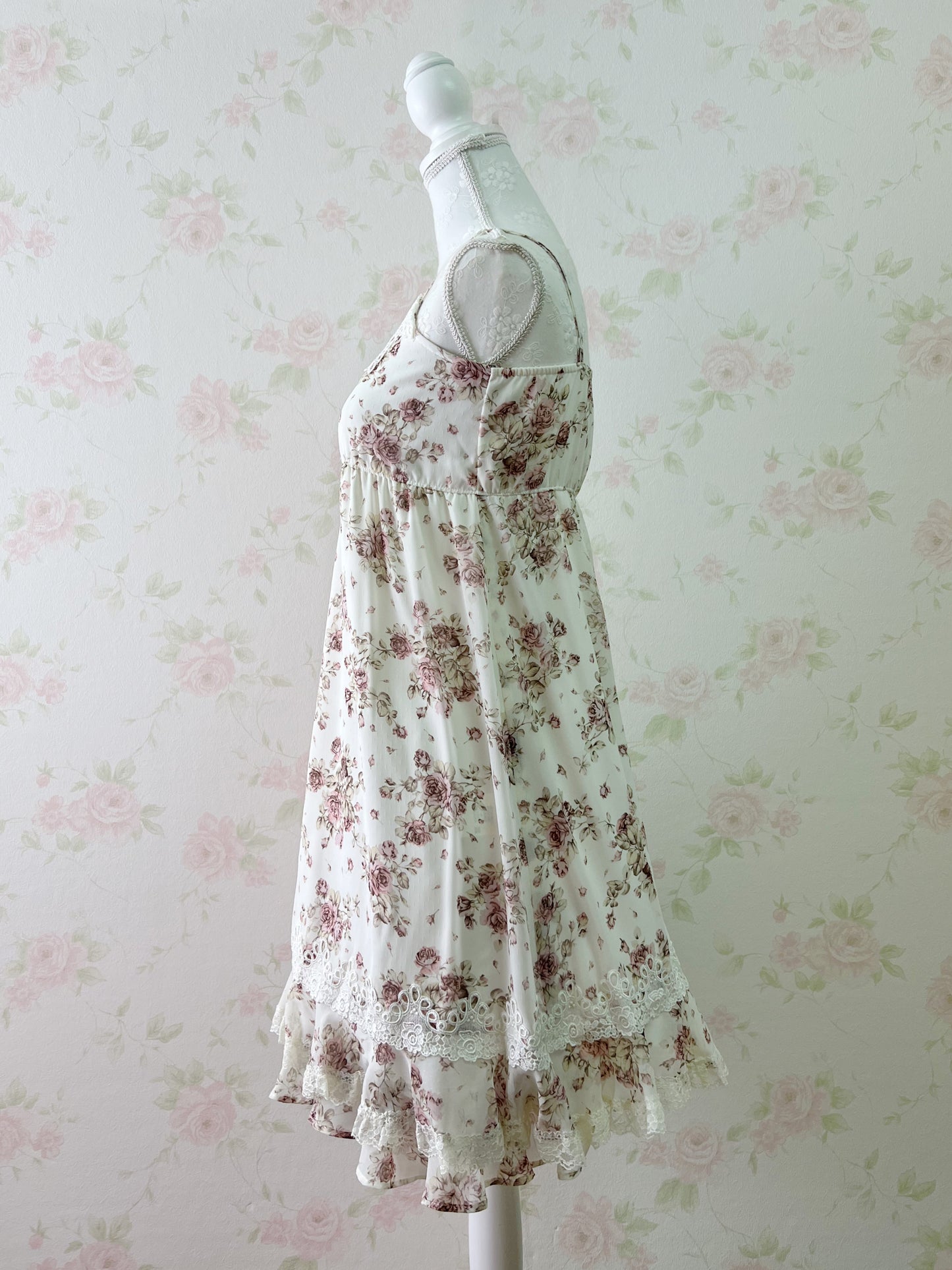 L’EST ROSE Antique Rose Camisole Dress
