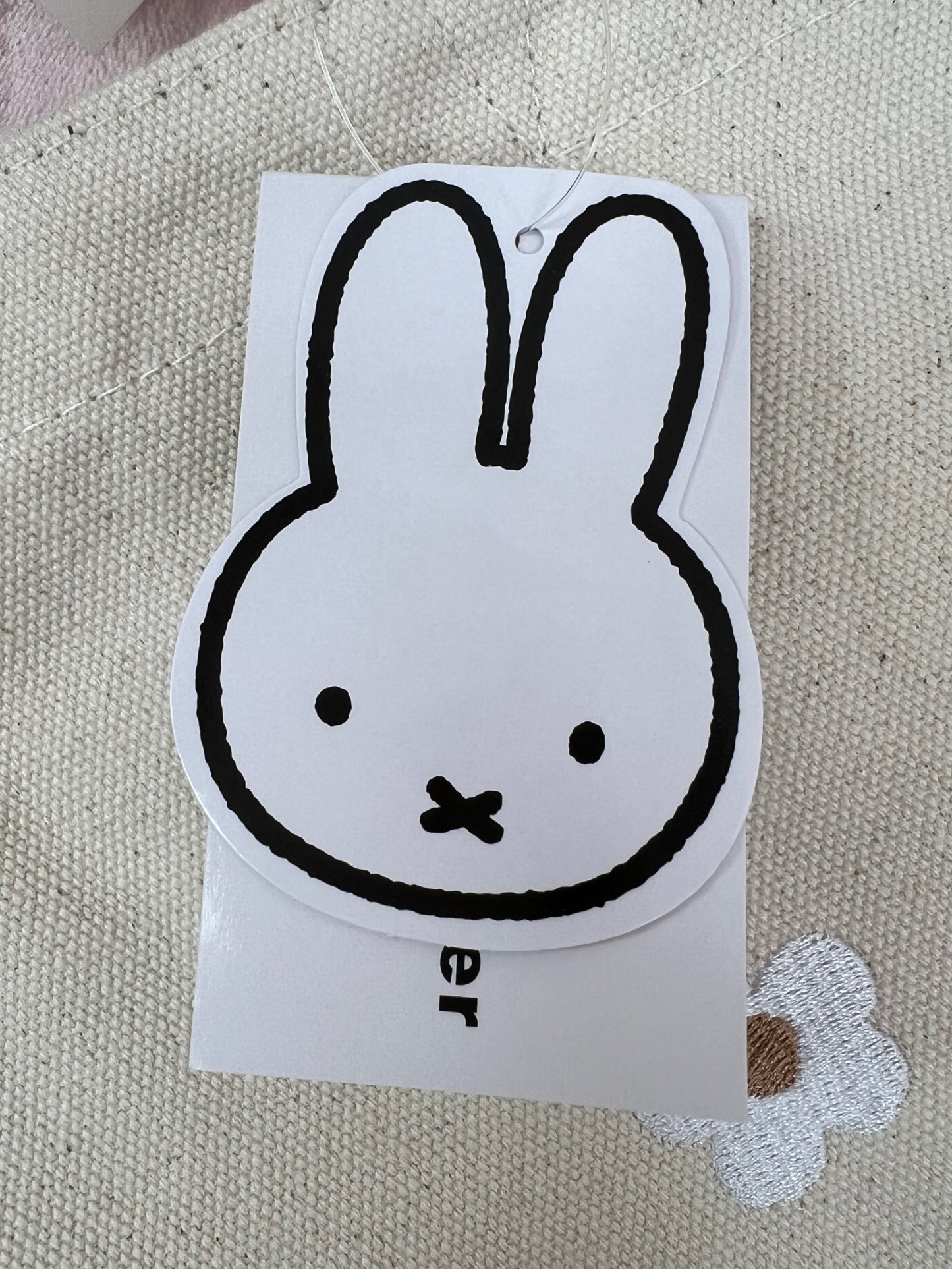 miffy melanie and miffy Cotton Tote Bag
