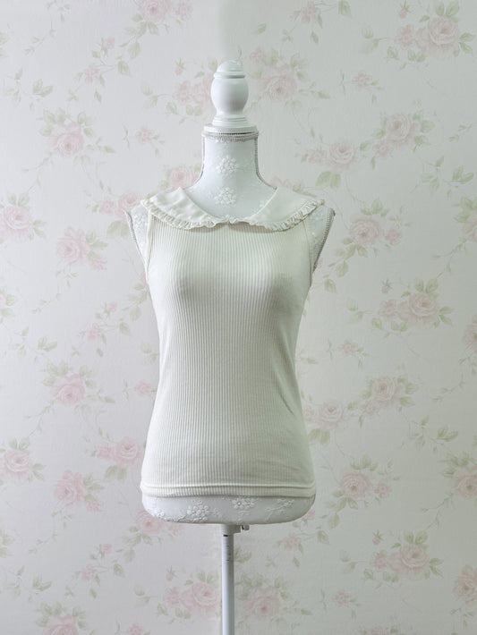 Ank Rouge Dolly Sailor Collar Tank Top (Ivory)