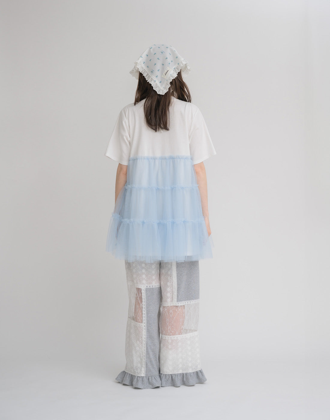 Lolime Tulle tiered cut sew mini dress