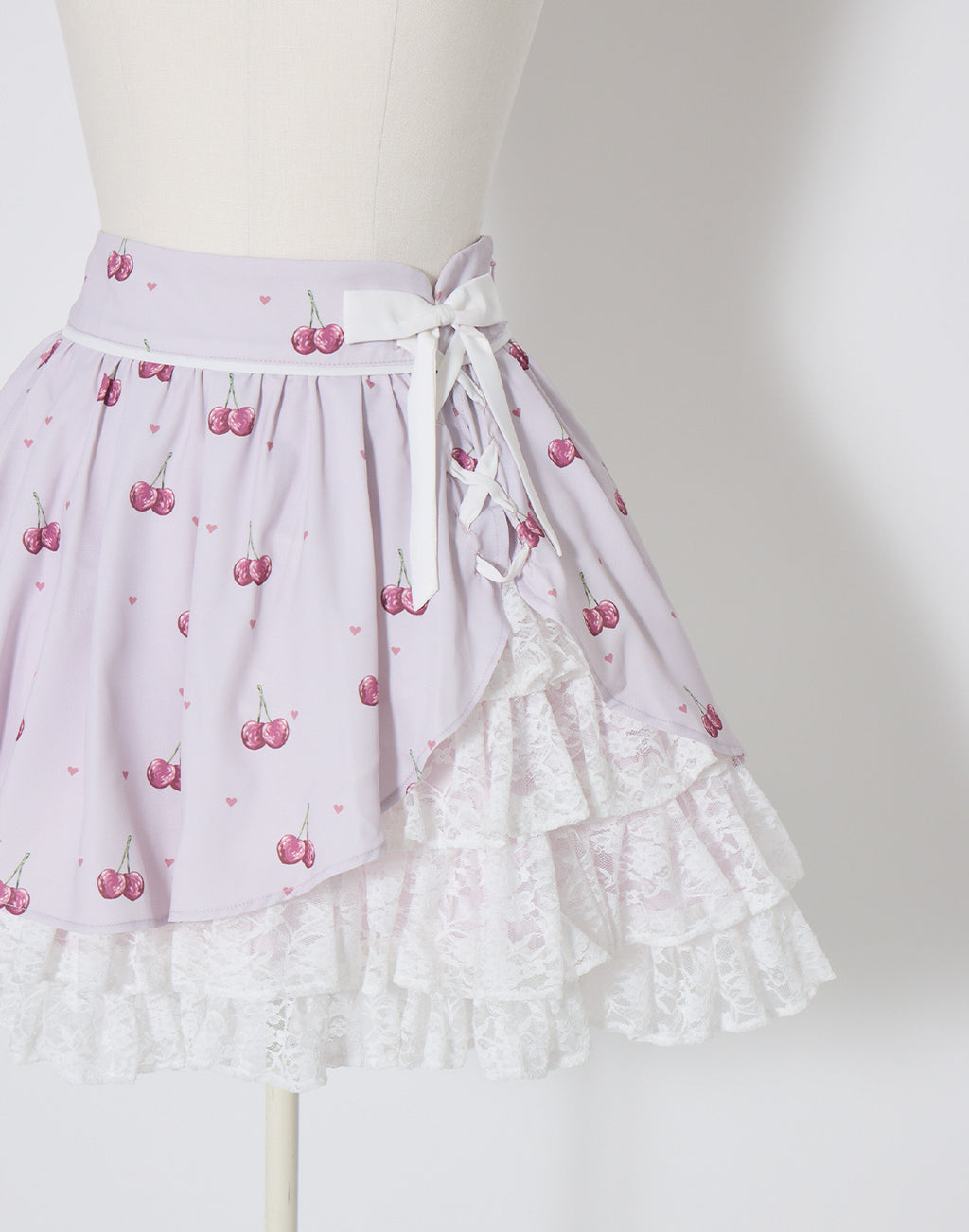 mellfy memory Sweet cherry lace frill Skirt