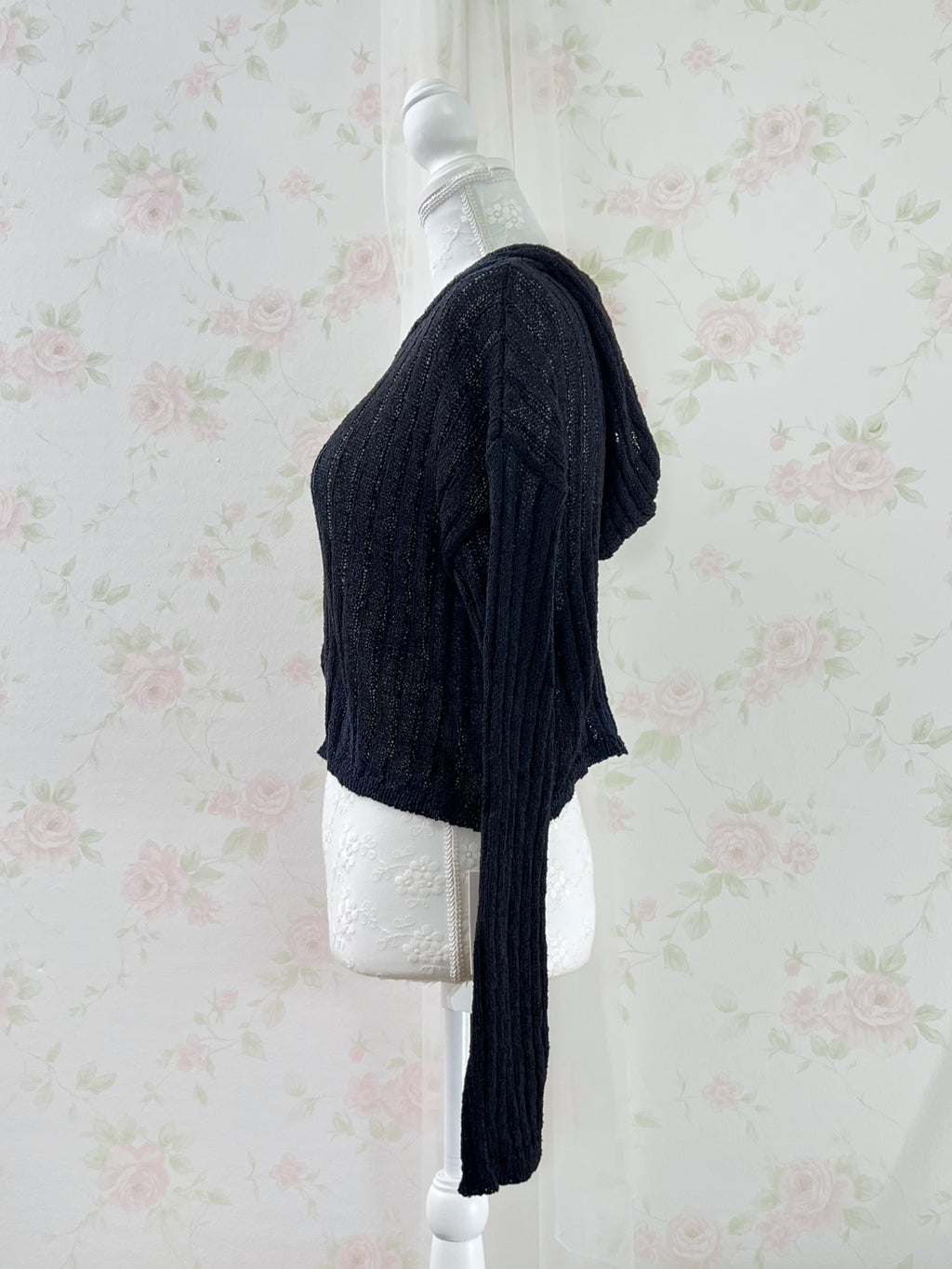 Sheer Gyaru Hoodie (Black)