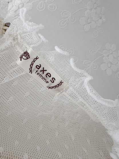 axes femme Tulle Sleeved Top
