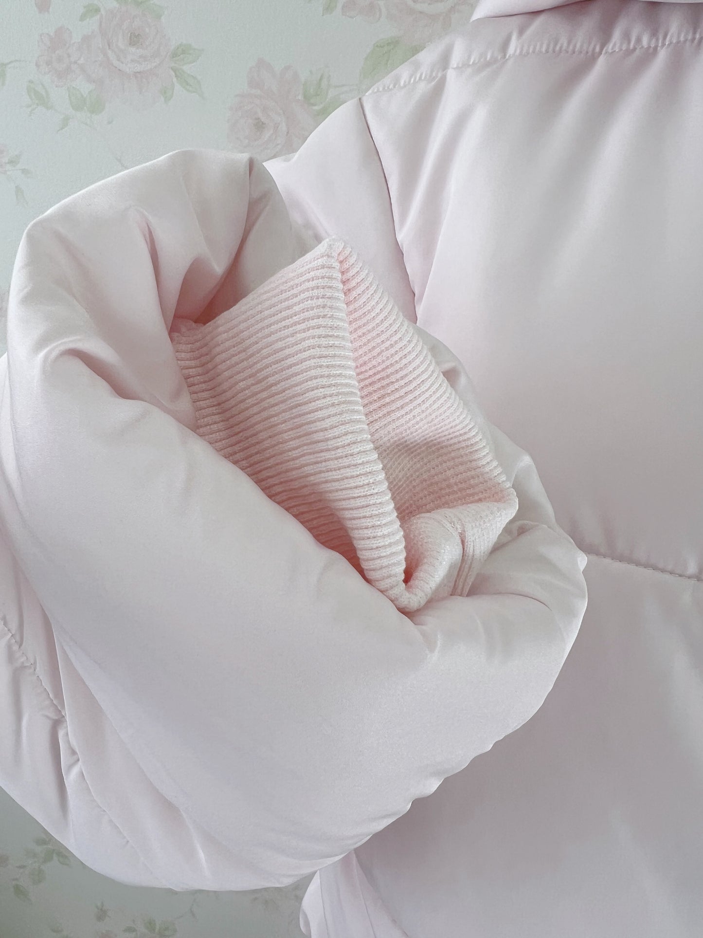 NICE CLAUP Puffer Jacket (Baby Pink)