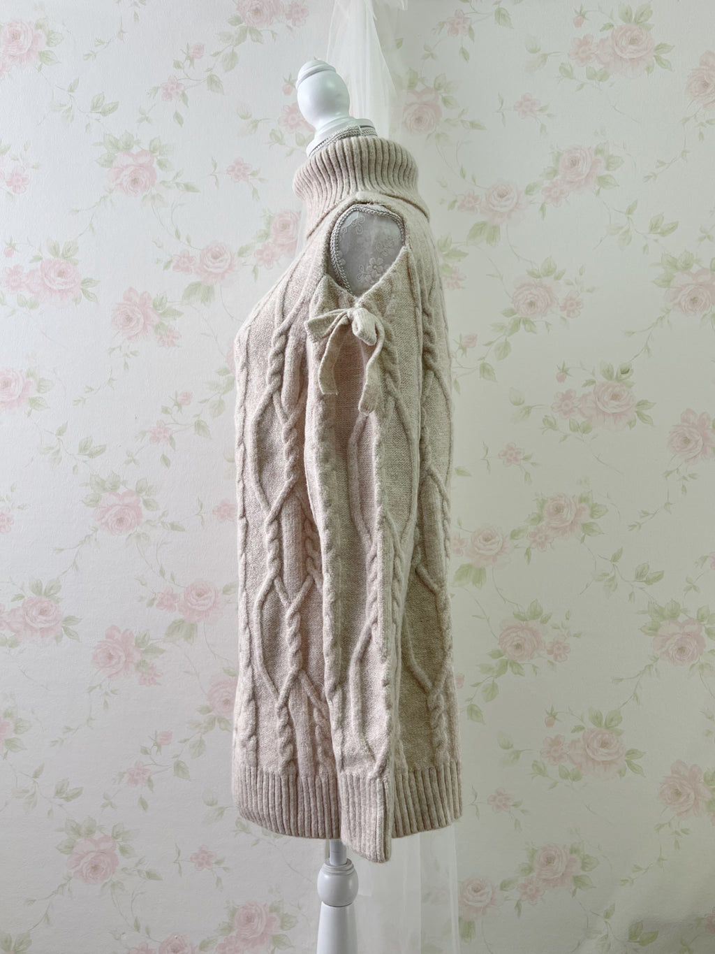 ROJITA Off Shoulder Knit Dress