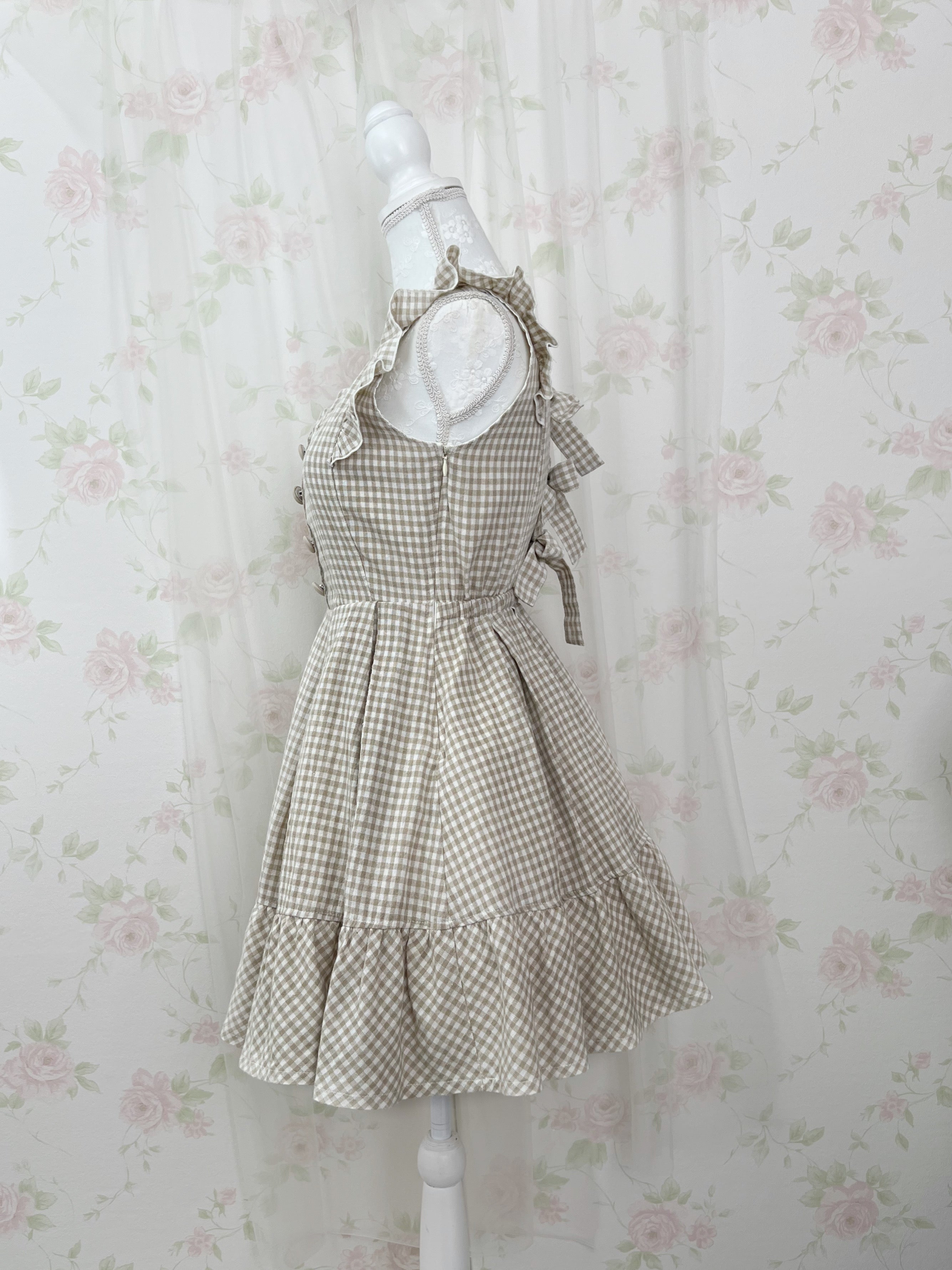 LIZ LISA Back Triple Bow Jumper Dress