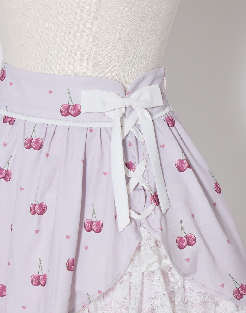 mellfy memory Sweet cherry lace frill Skirt