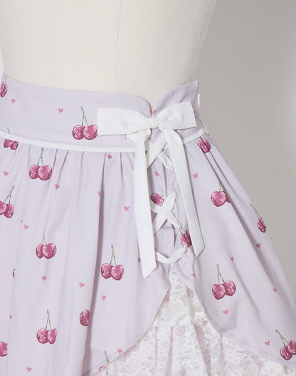 mellfy memory Sweet cherry lace frill Skirt