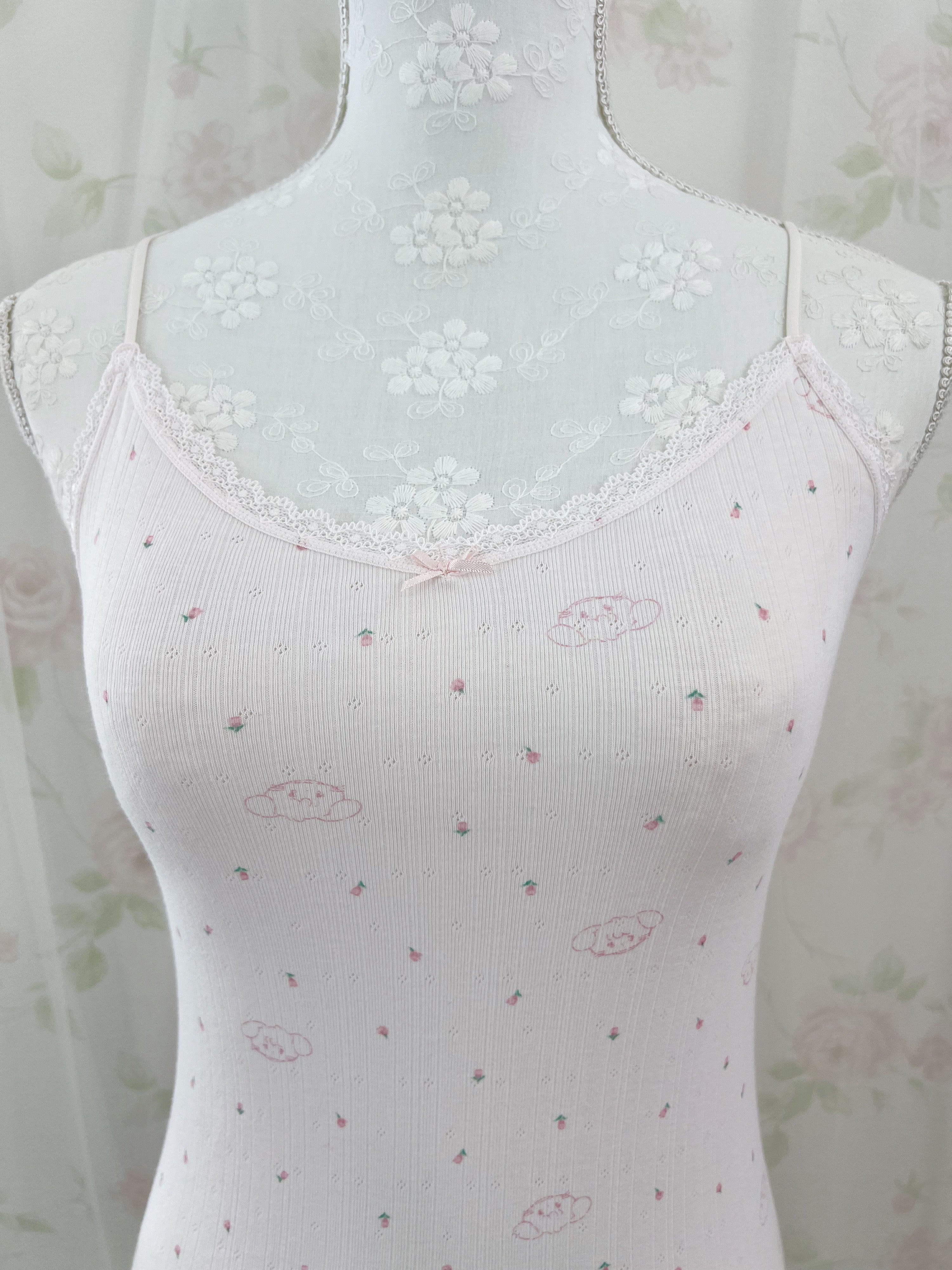 mikko Lil ala mode Cotton Blend Camisole (Baby Pink)