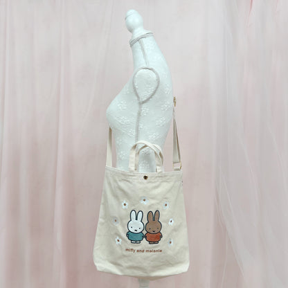 miffy melanie and miffy Cotton Tote Bag
