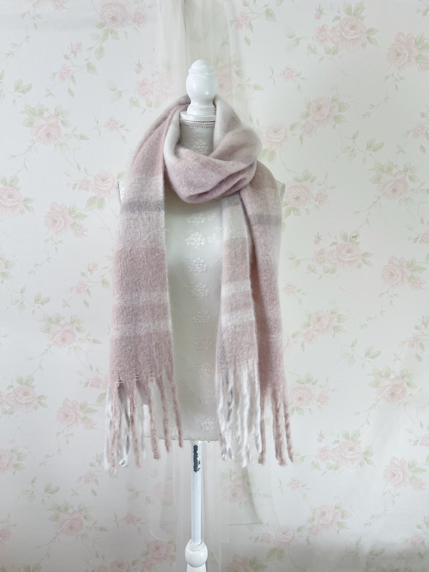INGNI Checked Scarf (Pink)