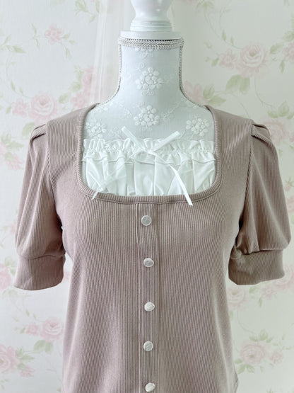 One Way Milkmaid Top (Pink)
