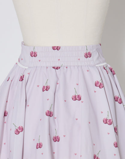 mellfy memory Sweet cherry lace frill Skirt