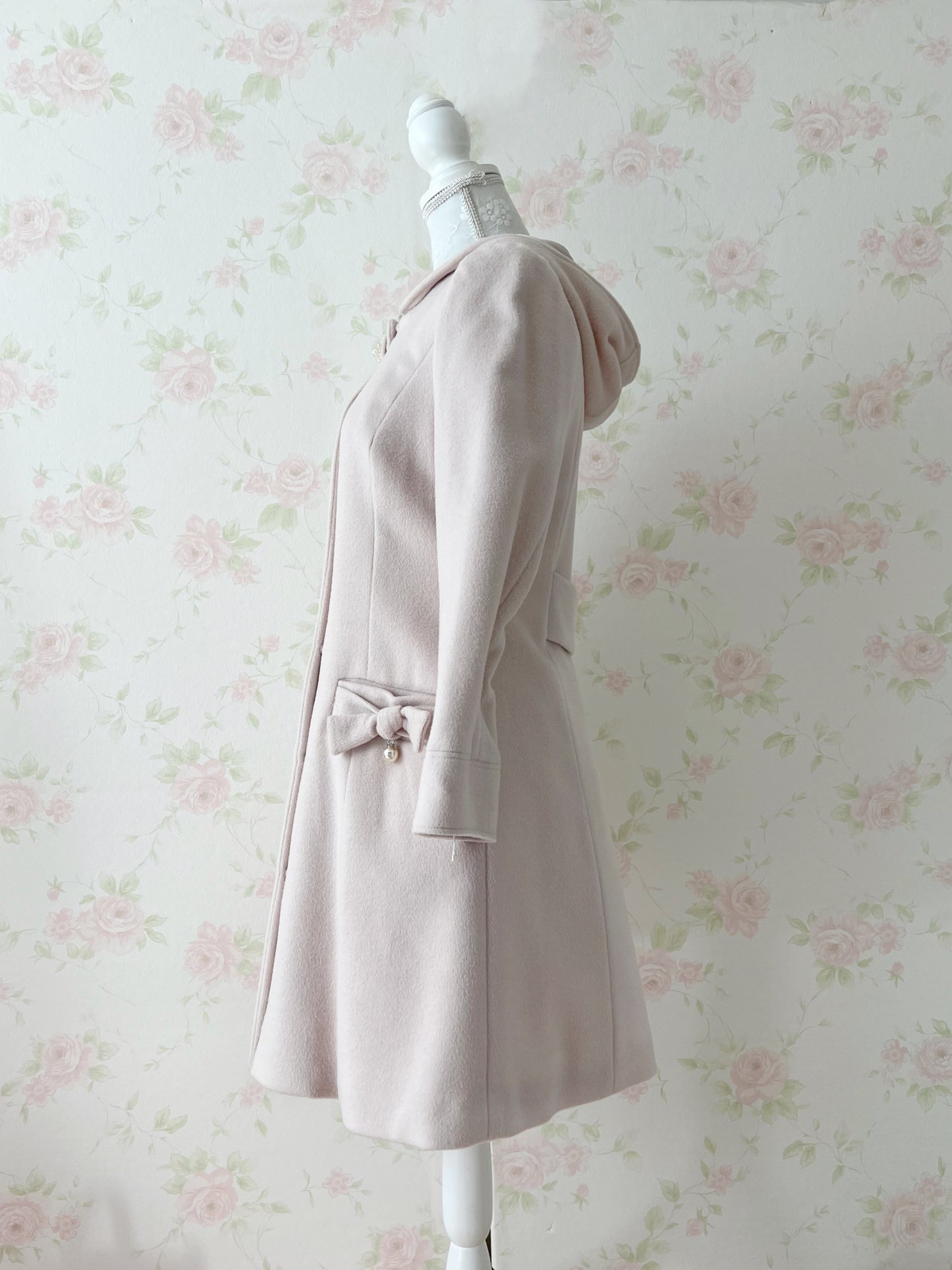 LODISPOTTO Side Ribbon Girly Wool Coat