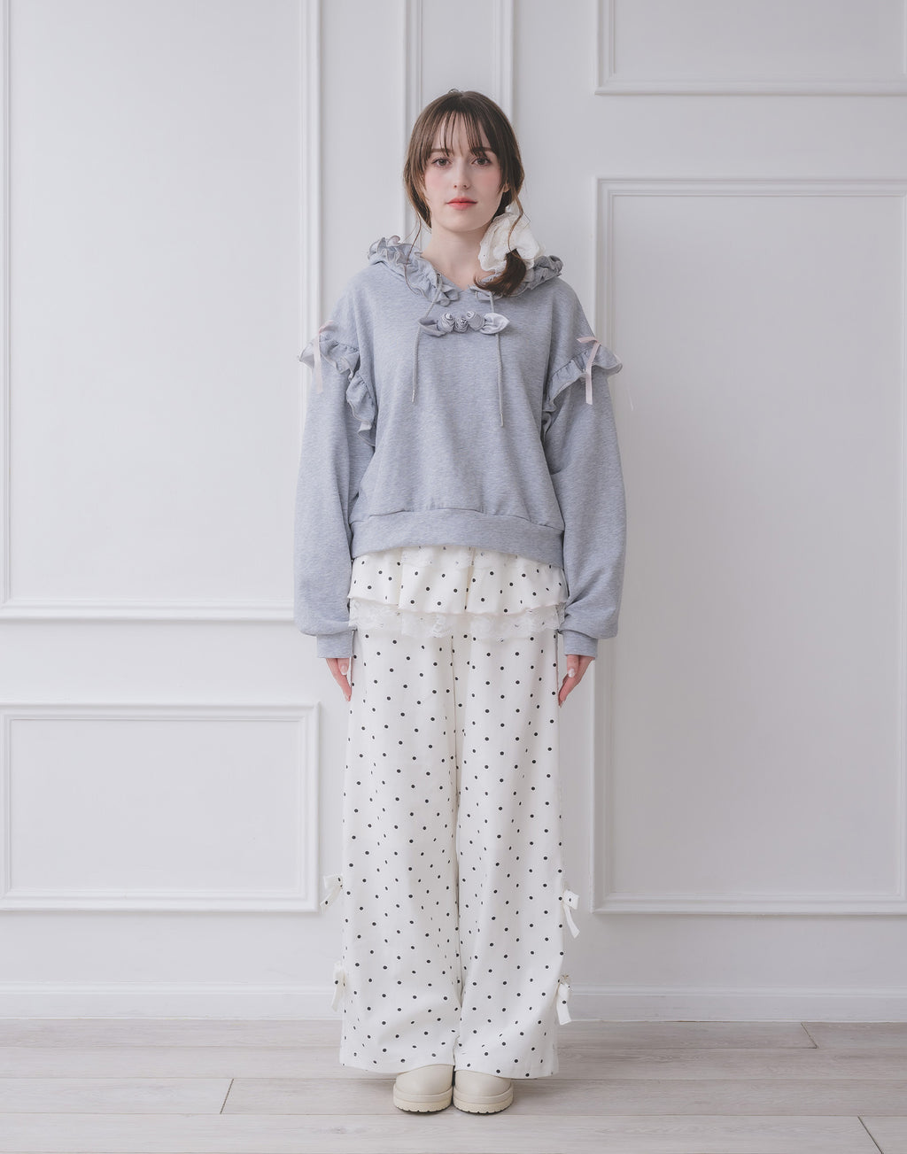 Lolime rose motif hoodie