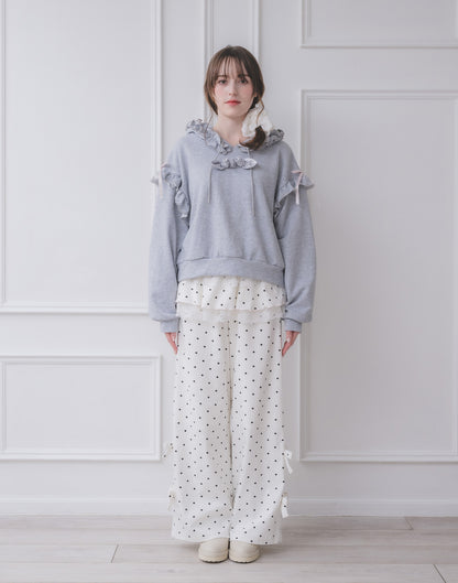 Lolime rose motif hoodie