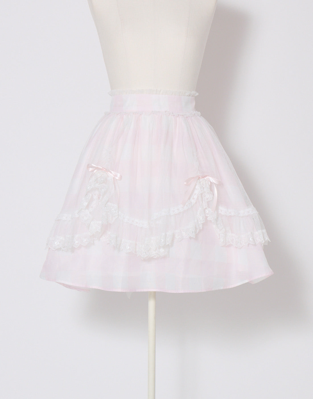 mellfy memory Fairy gingham tulle apron Skirt
