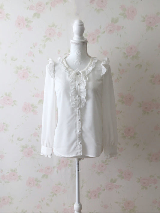 Secret Honey Ruffled Classical Blouse
