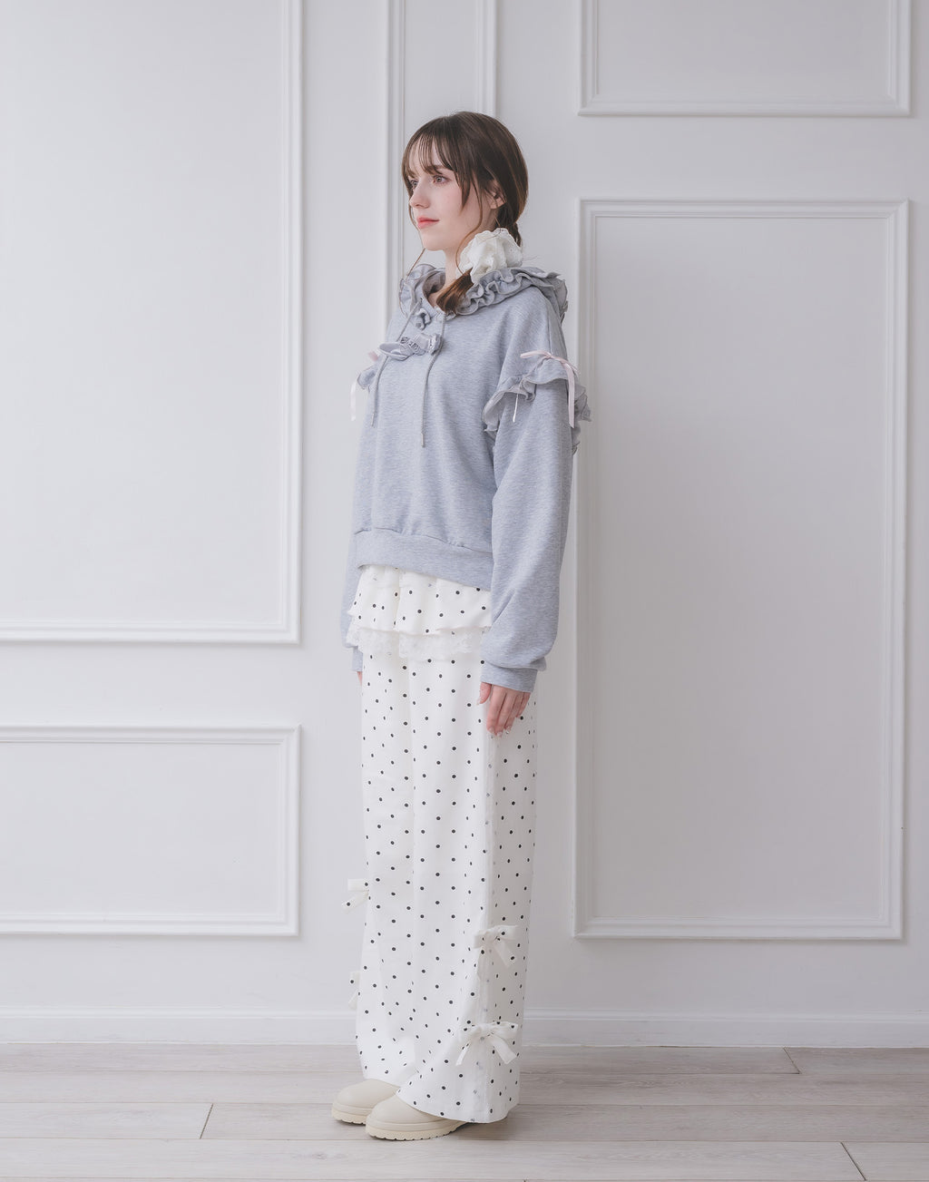 Lolime rose motif hoodie