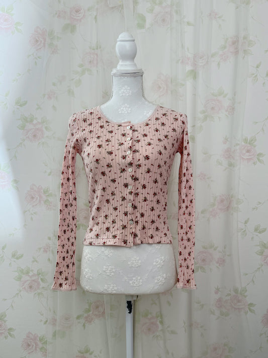 L’EST ROSE Petite Rose Cotton Cardigan