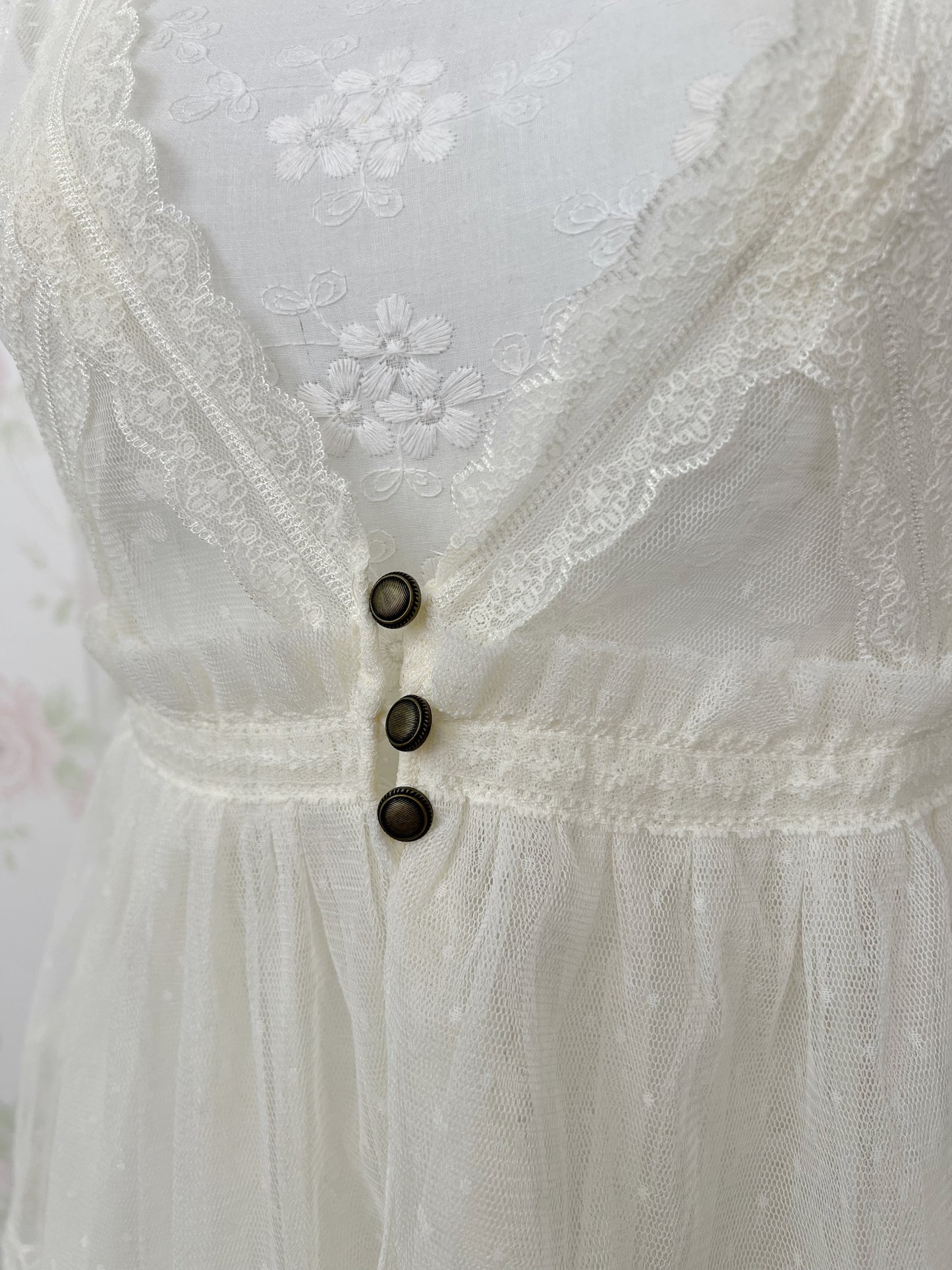 axes femme Princess Tulle Long Gillet (Ivory)