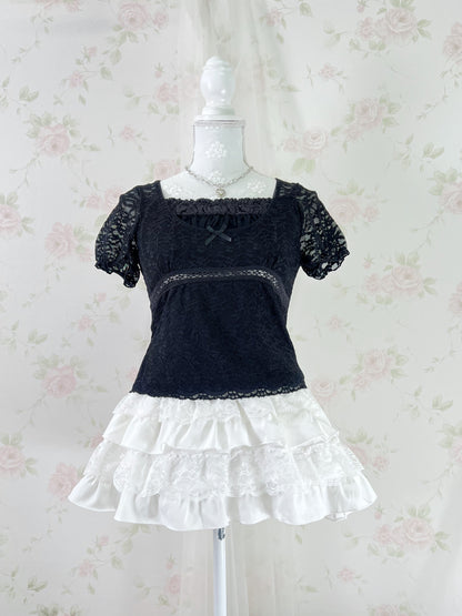 GRL Lacy Shoujo T-Shirt (Black)