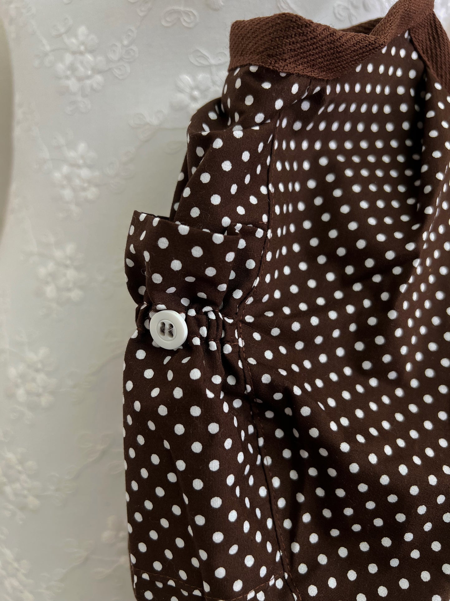 Kirallum Tokyo Handmade Polka Dot Balloon Bag (Chocolate)