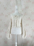 Cardigan Moe Sleeve Camisole Set (Ivory)
