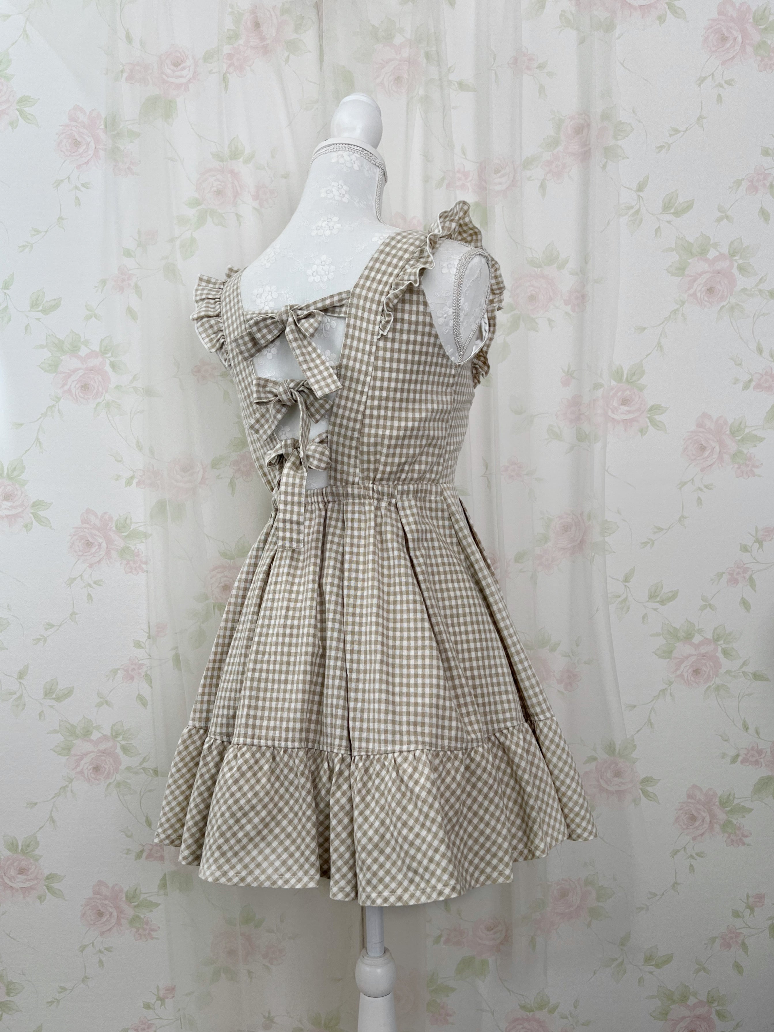 LIZ LISA Back Triple Bow Jumper Dress