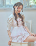 (Pre-order) mellfy memory Milky gingham puff tops
