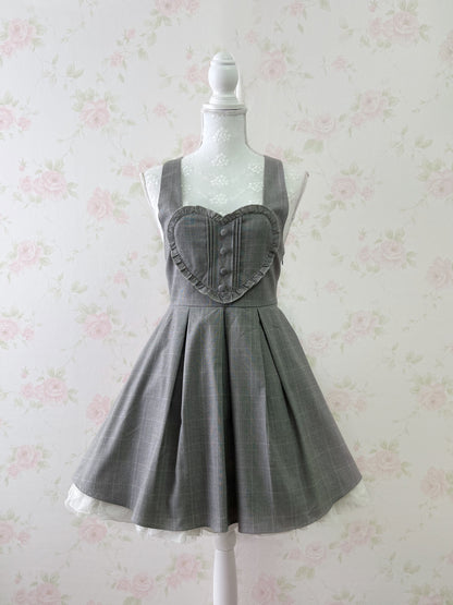 Secret Honey Heart Front Jumper Dress