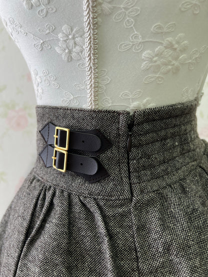 LIZ LISA Belt Embroidery Hem Skirt