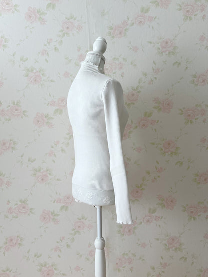 GRL Mellow Knit Top (Ivory)