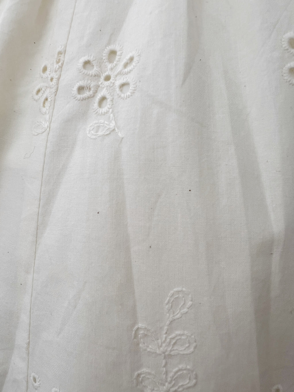 L'EST ROSE Floral Cotton Dress (Ivory)