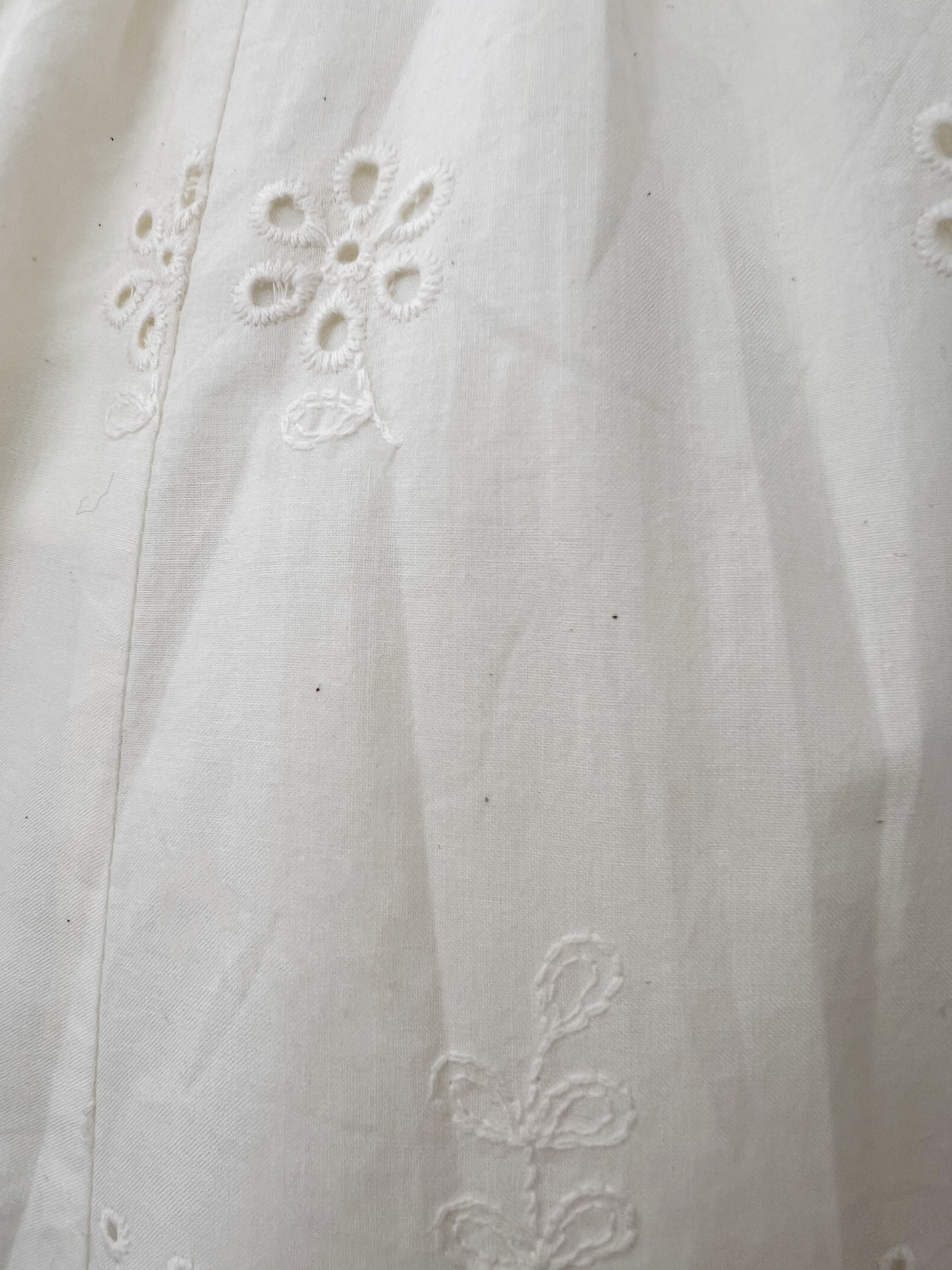 L'EST ROSE Floral Cotton Dress (Ivory)