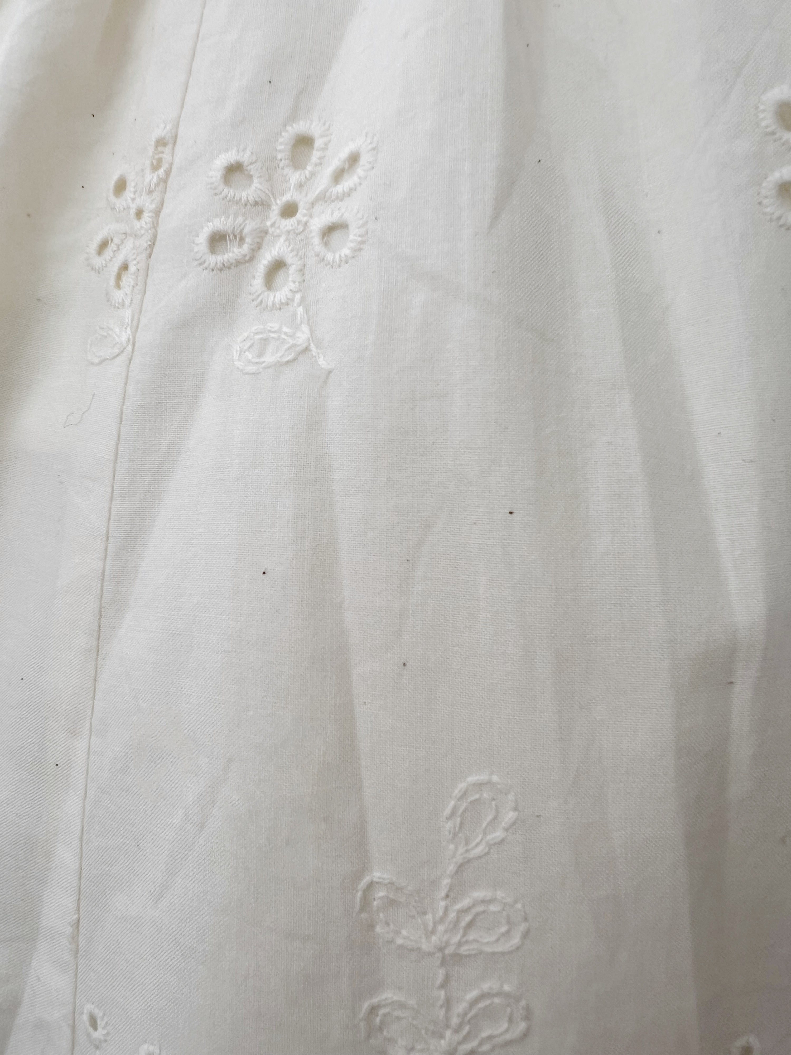 L'EST ROSE Floral Cotton Dress (Ivory)