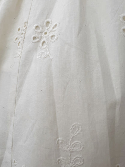 L'EST ROSE Floral Cotton Dress (Ivory)