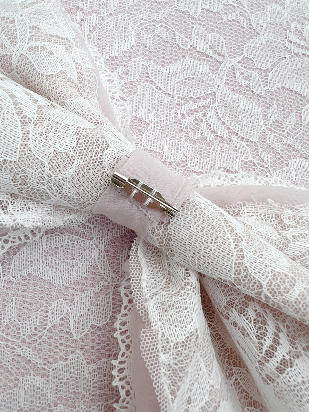 Kirallum Tokyo Handmade Chiffon Princess Lace Big Bow (Pink)