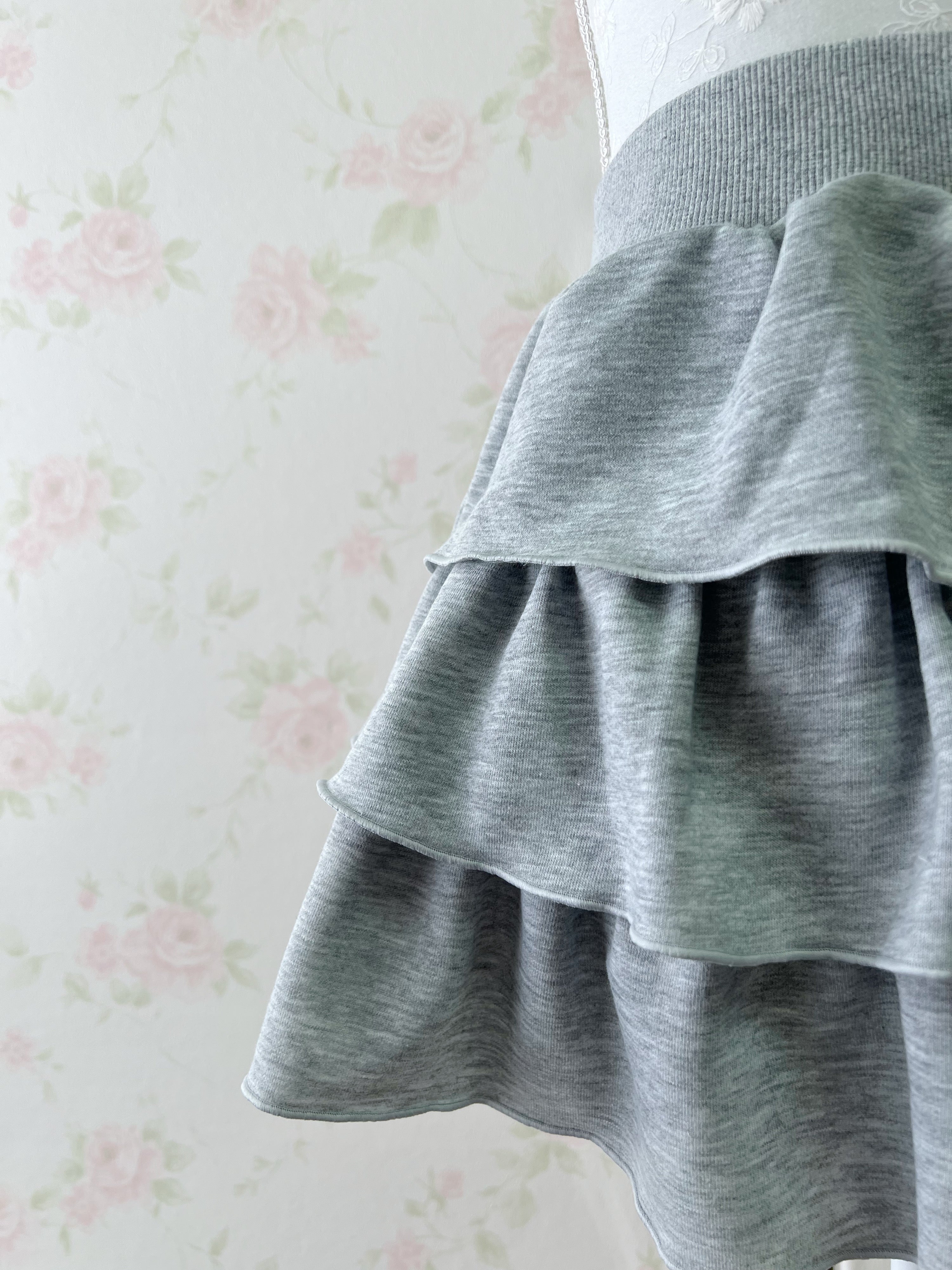 Layered Sweat Fabric Sukapan (Gray)