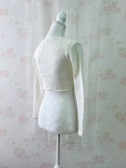 KLEIN PLUS Short Cardigan (Ivory)