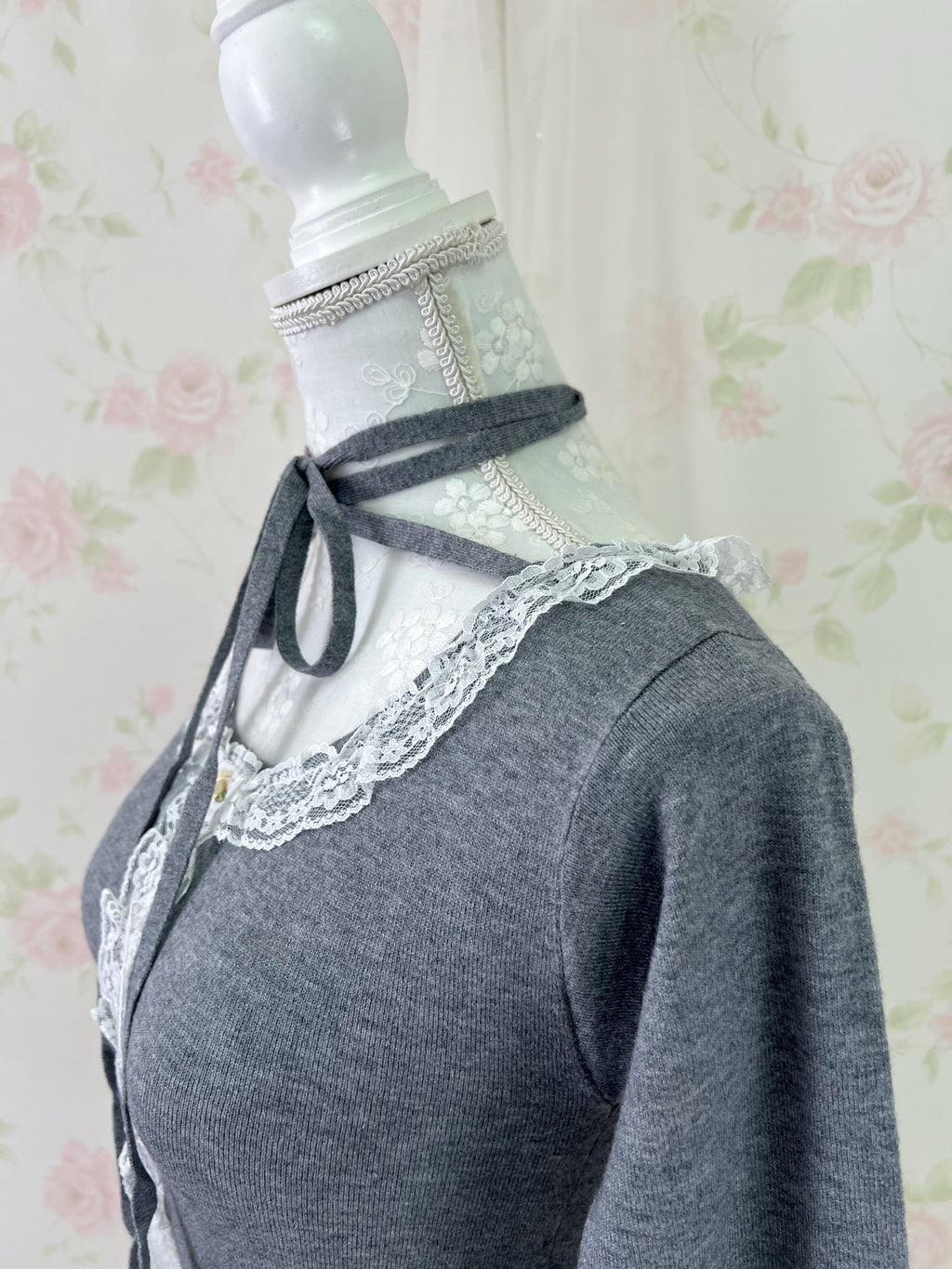 jouetie Choker Attached Top (Gray)