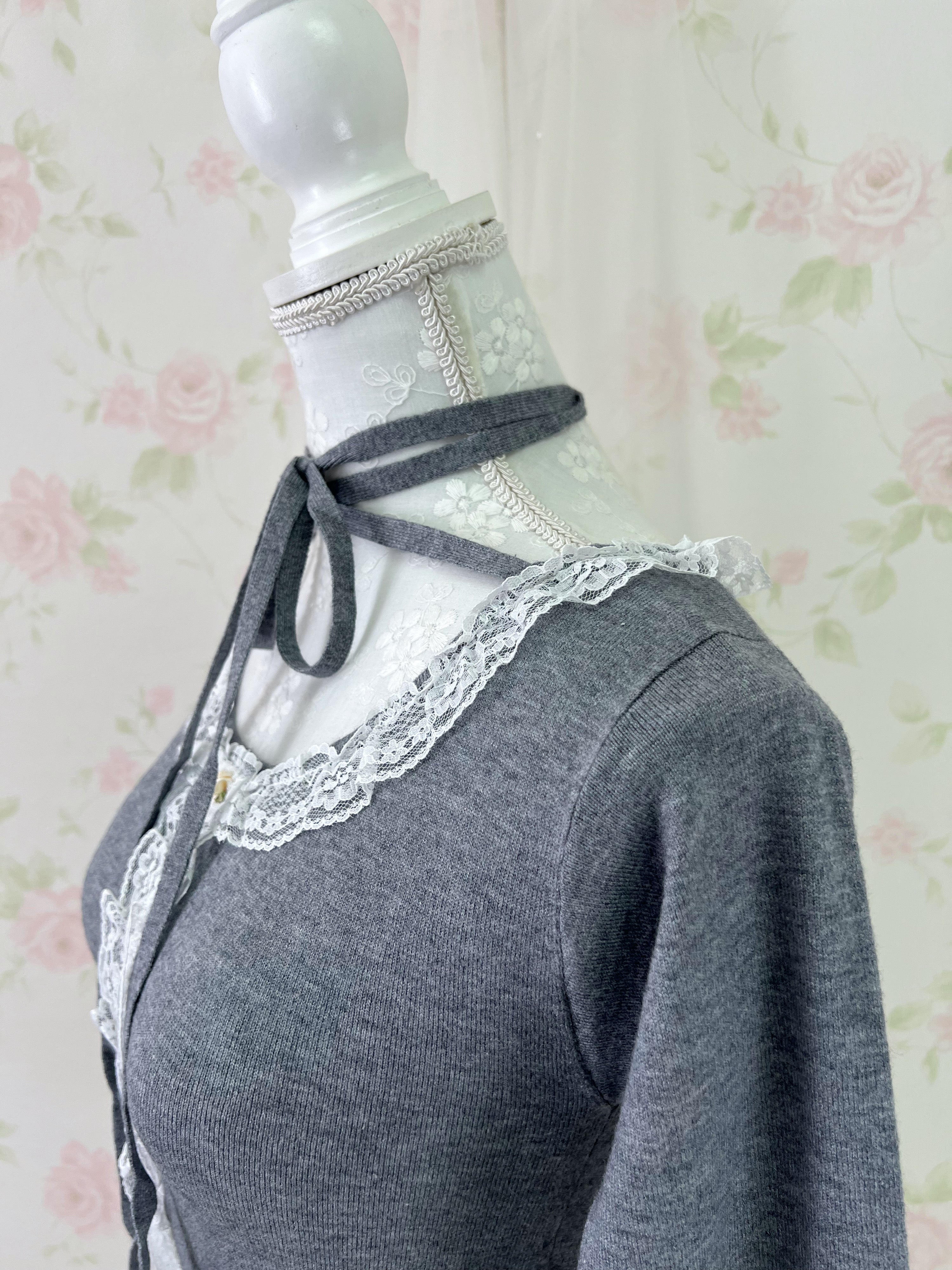 jouetie Choker Attached Top (Gray)