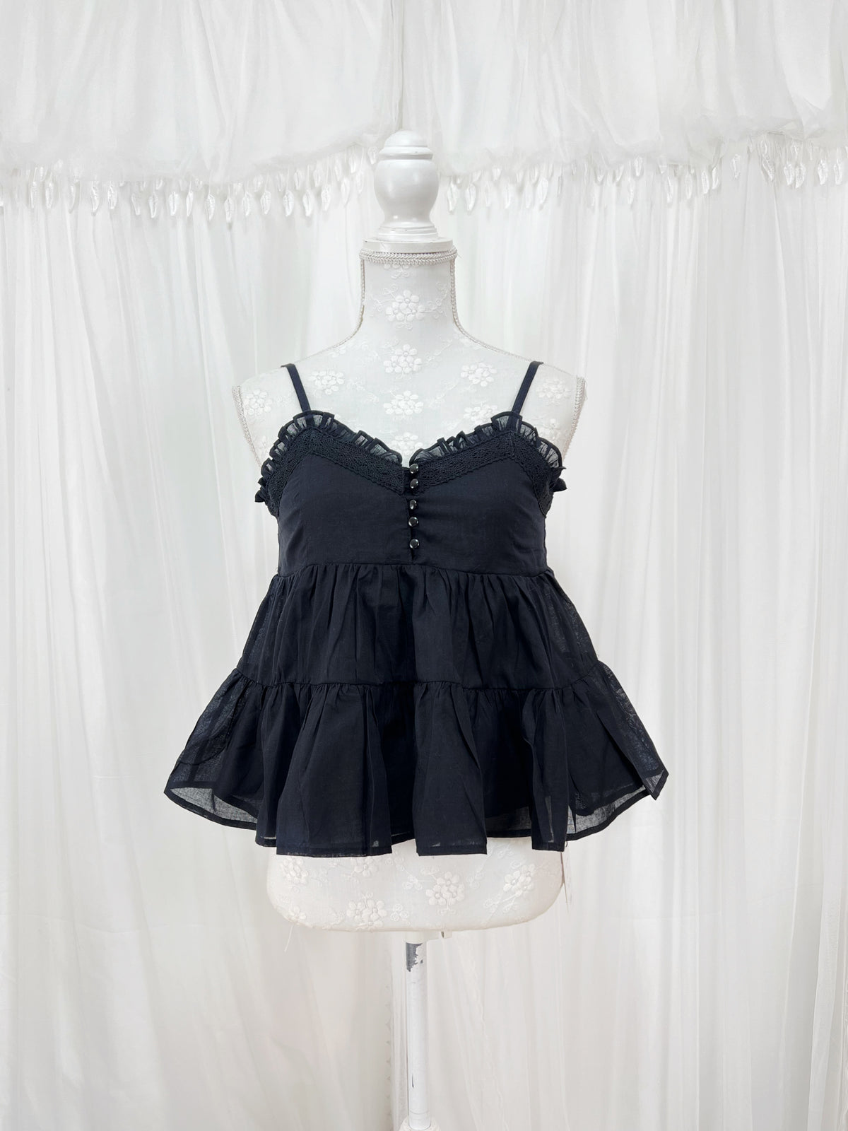 Flare Dolly Camisole (Black)