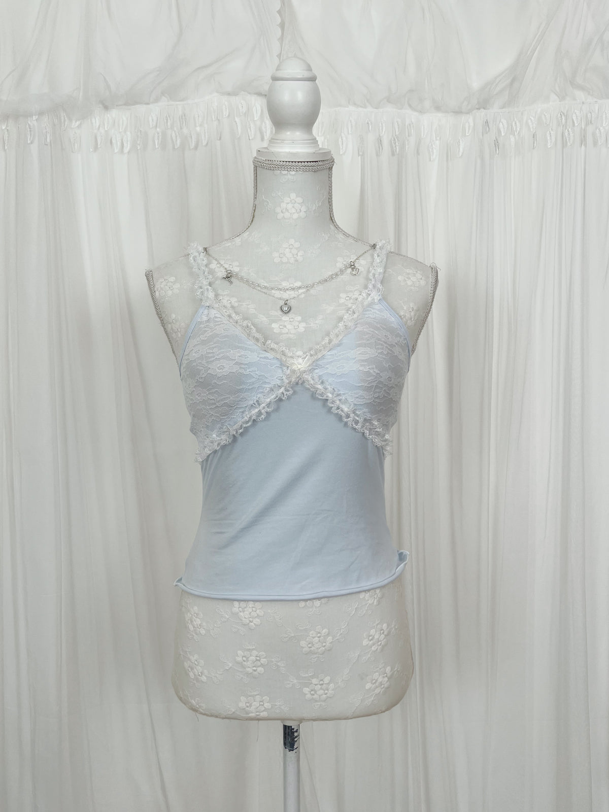 (Pre-order)Vintage Angel Blue Poppy Dress & Cami Set